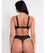 Scantilly Sheer Flora Deep Thong - Black Knickers 