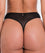 Scantilly Sheer Flora Deep Thong - Black Knickers 