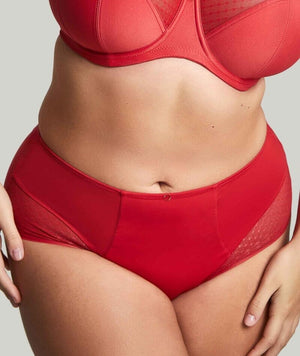 Sculptresse Bliss Deep Brief - Salsa Red Knickers 