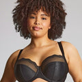 Sculptresse Esme Underwired Balconnet Bra - Black Animal