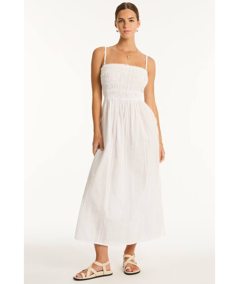 Sea Level Heatwave Bandeau Dress - White Swim 