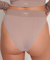 Sloggi Ever Infused Aloe High Leg Brief - Foggy Mauve Knickers 