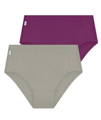 Sloggi Hikini 2 Pack Brief - Violet - Dark Combination Knickers 