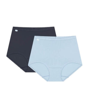 Sloggi Maxi Brief 2 Pack - Blue Sea/Nuit Knickers 