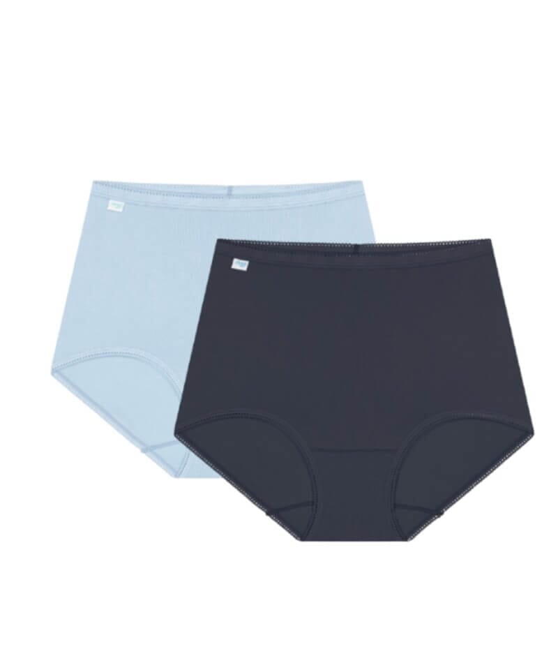 Sloggi Maxi Brief 2 Pack - Blue Sea/Nuit Knickers 