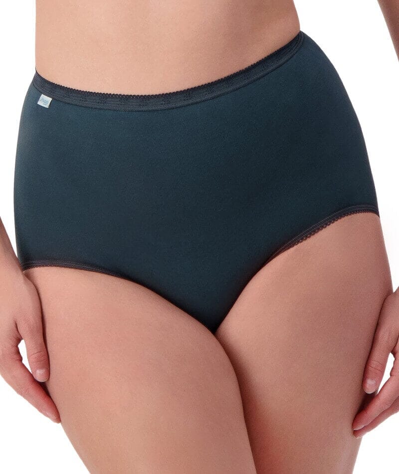 Sloggi Maxi Brief 2 Pack - Blue Sea/Nuit Knickers 