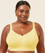 Sugar Candy Fuller Bust Seamless F-Hh Cup Wire-Free Lounge Bra - Lemon Bras 