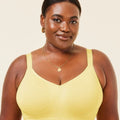 Sugar Candy Fuller Bust Seamless F-Hh Cup Wire-Free Lounge Bra - Lemon