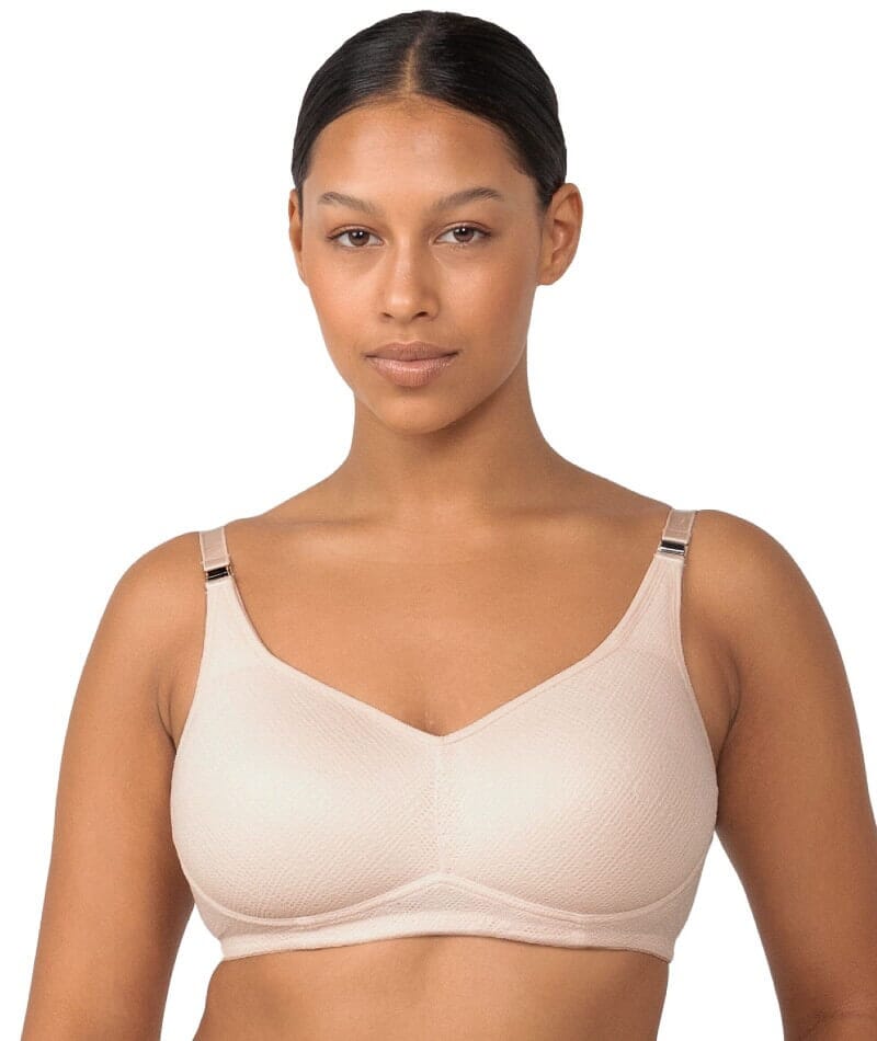 Triumph Mamabel Smooth Wire-free Maternity Bra 2 Pack - Black/Nude - Curvy  Bras