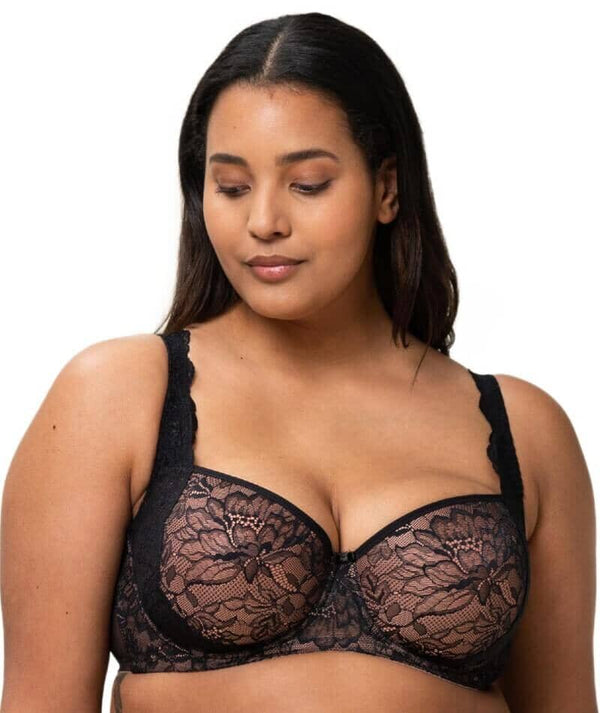 Triumph Signature Sheer Underwired Padded Half Cup Bra - Toasted