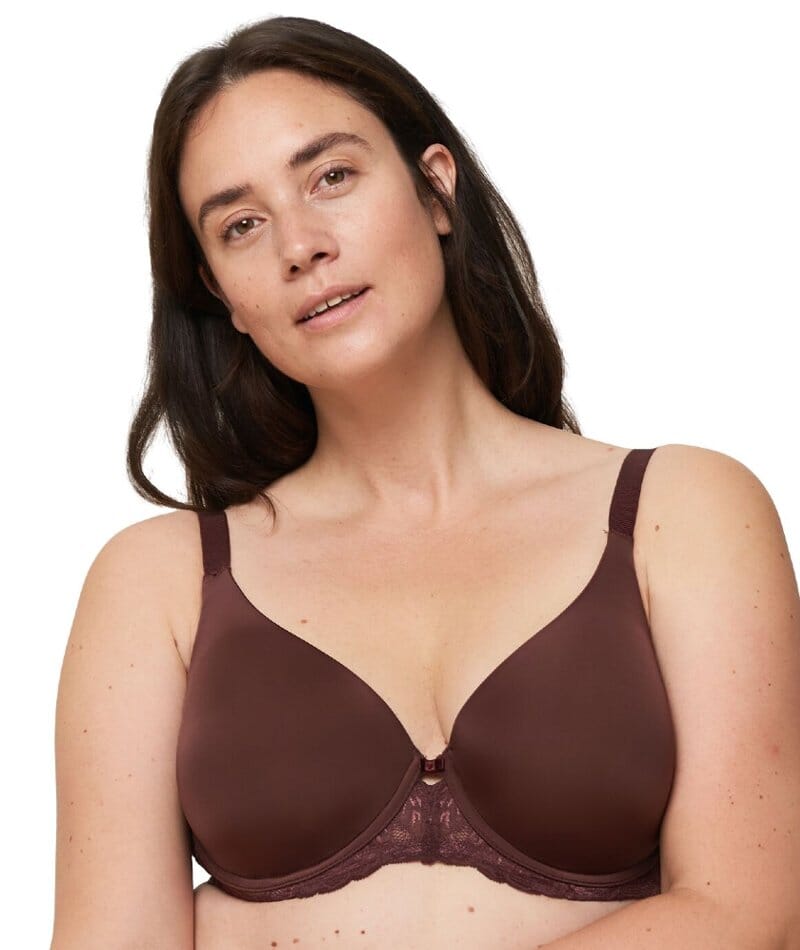 Triumph Amourette Charm Underwired Padded Bra - Decadent Chocolate Bras 