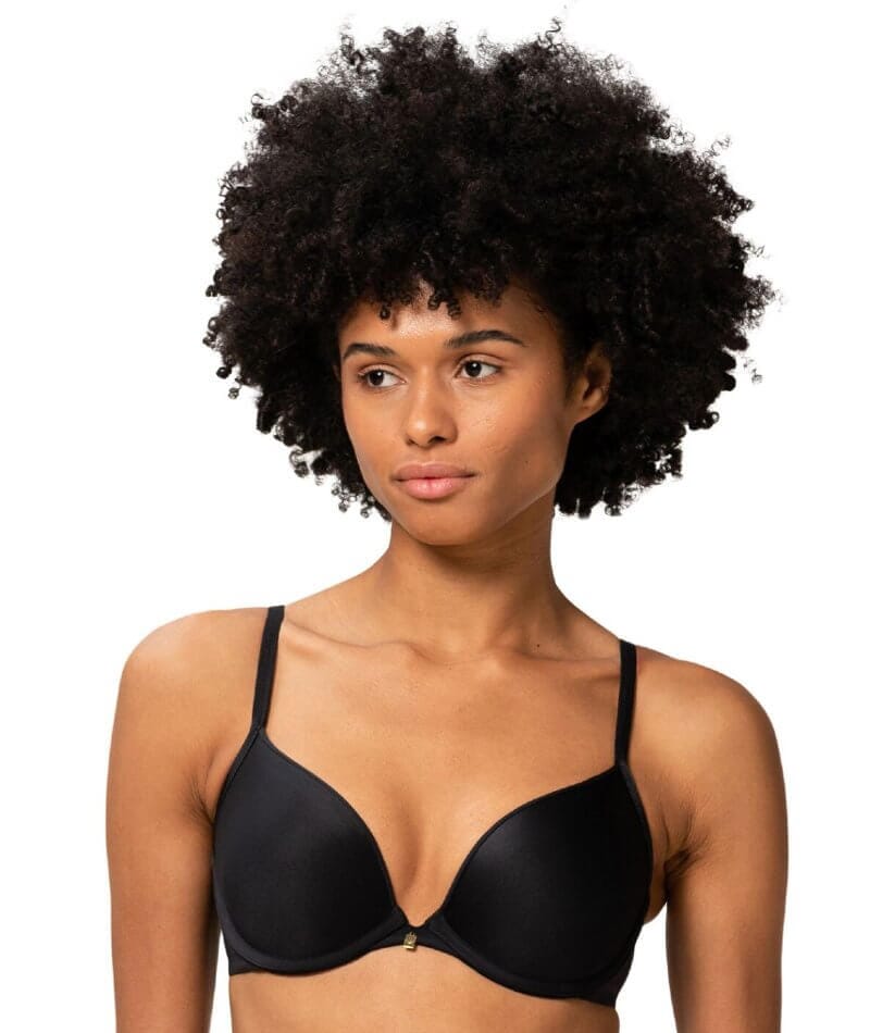 Body Make Up Wired Push Up Bra With Detachable Straps in Black