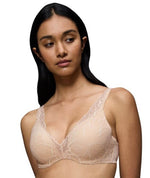 Triumph Body Make-up Illusion Lace Underwired Padded Bra - Nude Beige Bras 