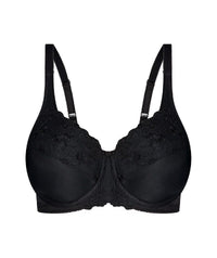 Triumph Embroidered Minimizer Bra - Black Bras 