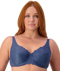 Triumph Embroidered Minimizer Bra - Indigo Blue Bras 