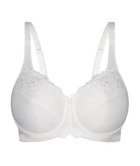 Triumph Embroidered Minimizer Bra - White Bras 