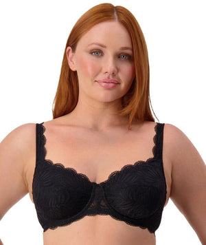 Triumph Essential Lace Balconette Bra - Black Bras 