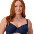 Triumph Essential Lace Balconette Bra - Navy Blue