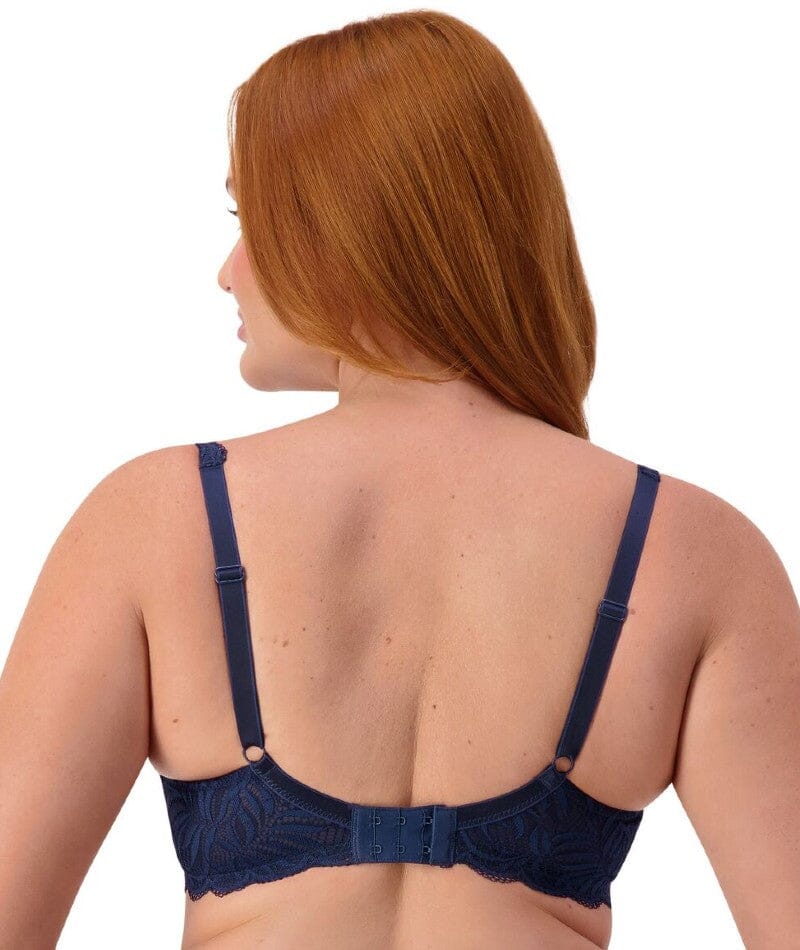 Triumph Essential Lace Balconette Bra - Navy Blue Bras 