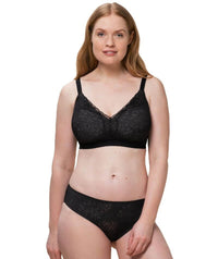 Triumph Fit Smart Plunge Padded Wire-free Bra - Black Bras 