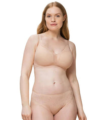 Triumph Fit Smart Plunge Padded Wire-free Bra - Light Brown Bras 