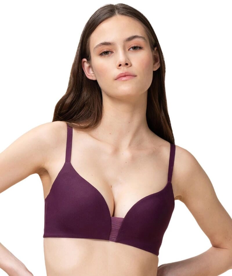 Triumph Flex Smart Padded Wire-free Bra - Aubergine Bras 