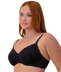 Triumph Gorgeous Mama Lace Maternity & Nursing Wire-free Bra - Black Bras 