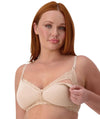 Triumph Gorgeous Mama Lace Maternity & Nursing Wire-free Bra - Nude Bras 