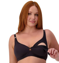 Triumph Gorgeous Maternity Padded Wire-free Bra - Black Bras 