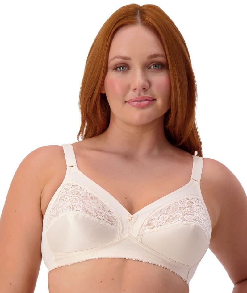 Triumph Kiss of Cotton Wire-free Bra - Fresh Powder Bras 