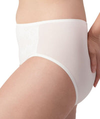 Triumph Lacy Minimiser Maxi Brief - White Knickers 