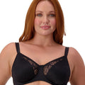 Triumph Lacy Minimizer Bra - Black