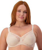 Triumph Lacy Minimizer Bra - New Beige Bras 