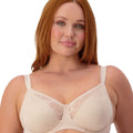 Triumph Lacy Minimizer Bra - New Beige