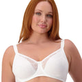 Triumph Lacy Minimizer Bra - White