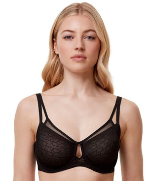 Triumph Signature Sheer Underwired Minimiser Bra - Black Bras 