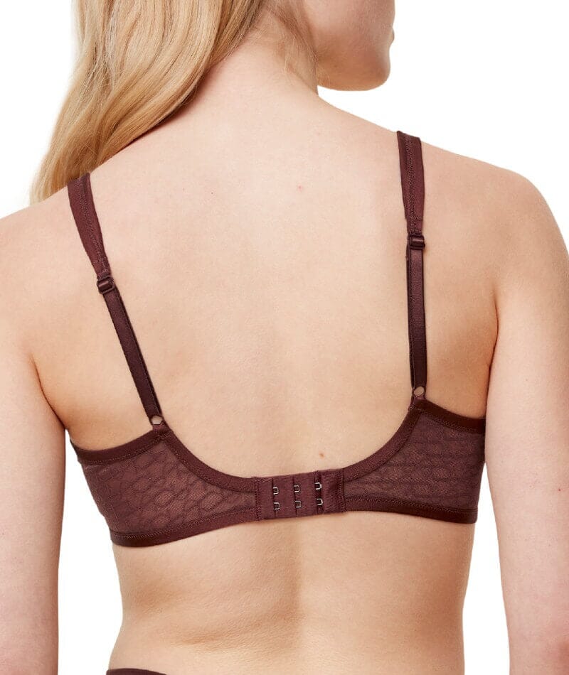 Triumph Signature Sheer Underwired Minimiser Bra - Decadent Chocolate Bras 