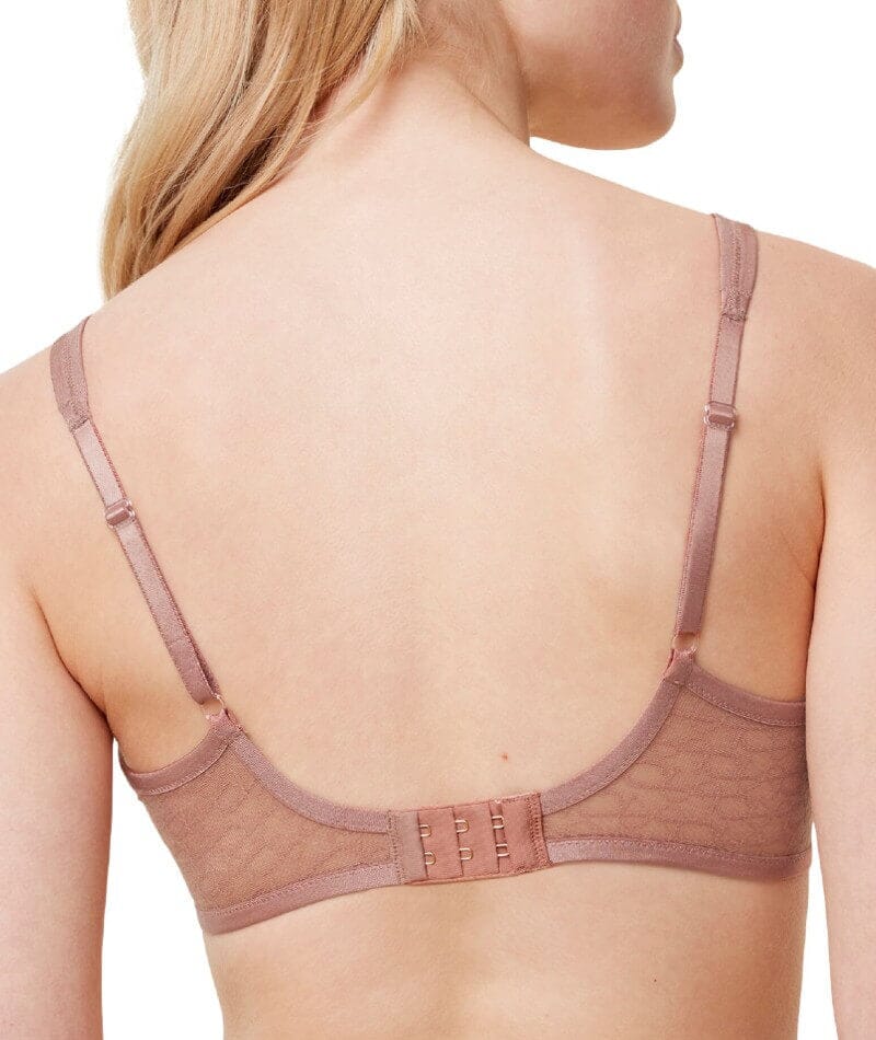 Triumph Signature Sheer Underwired Minimiser Bra - Toasted Almond Bras 