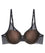 Triumph Signature Sheer Underwired Padded Half Cup Bra - Black Bras 