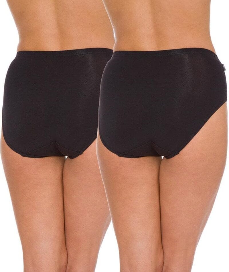 Sloggi Hikini 2 Pack Brief - Black Knickers 