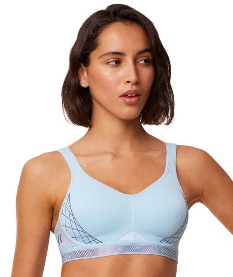 Triumph Triaction Cardio Flow Wire-free Sports Bra - Sky Blue Bras 