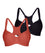 Triumph Triaction Racerback 2 Pack - Orange - Dark Combination Bra 