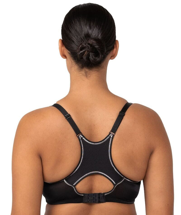 Triumph Triaction Racerback Sports Bra - Black - Curvy