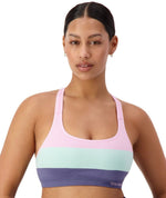 Triumph Triaction Seamfree Crop Top Wire-free Bra - Blue-Light Combination Bras 