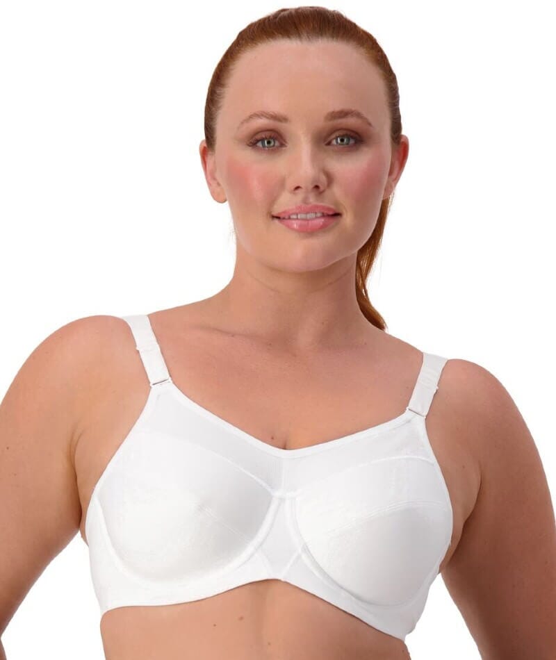 Triumph Triaction Ultra Underwired Sports Bra - White Bras 