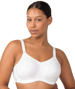 Plus Size White Sports Bra