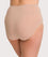 Underbliss Invisibliss No Show Seamless Full Brief 2 pack - Nude/Black Knickers 