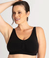 Underbliss Seamless Bamboo Blend Comfort Wire-free Bra 2 Pack - Black Bras 