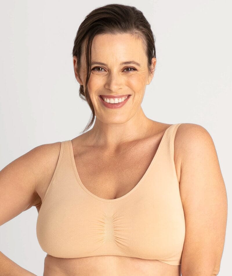 Underbliss Seamless Bamboo Blend Comfort Wire-Free Bra - Frappe Bras 