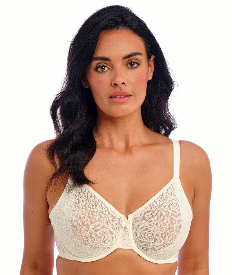 Wacoal Halo Lace Moulded Underwire Bra - Ivory Bras 